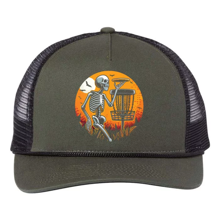 Halloween Disc Golf Disc Golfer Women Retro Rope Trucker Hat Cap