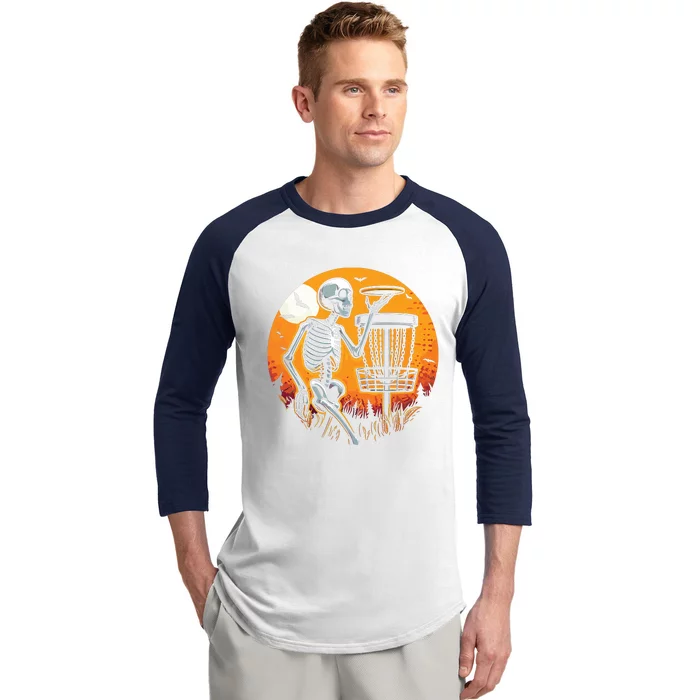 Halloween Disc Golf Disc Golfer Women Baseball Sleeve Shirt