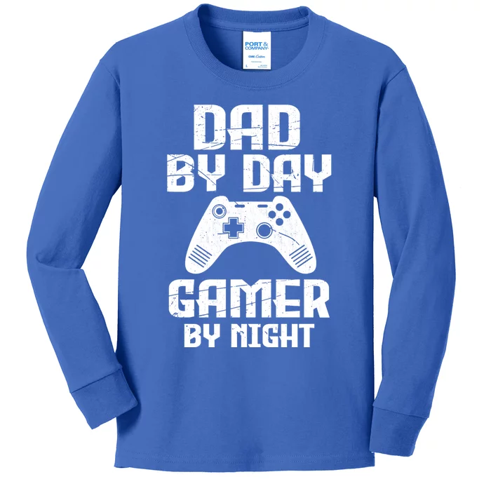 Humorous Dad Gaming Fathers Day Gift Gamer Dad Jokes Cool Gift Kids Long Sleeve Shirt