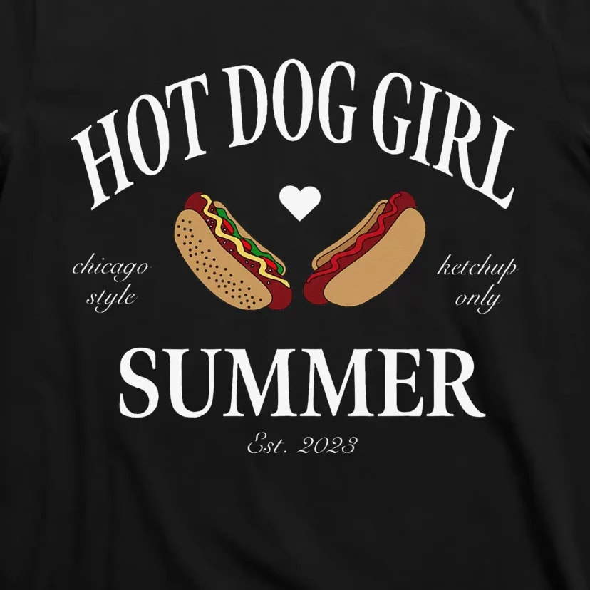 Hot Dog Girl Summer T-Shirt