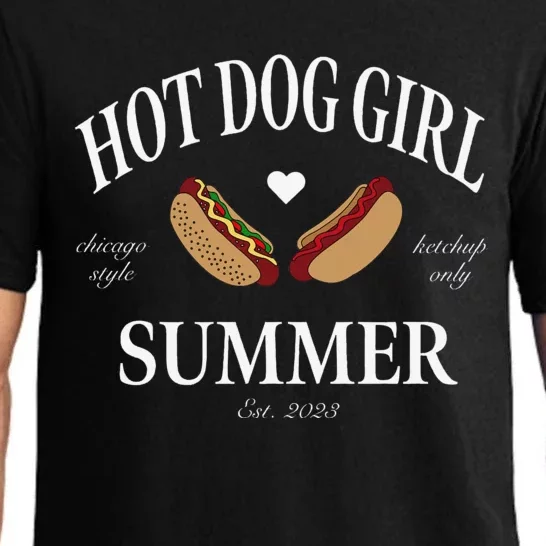 Hot Dog Girl Summer Pajama Set