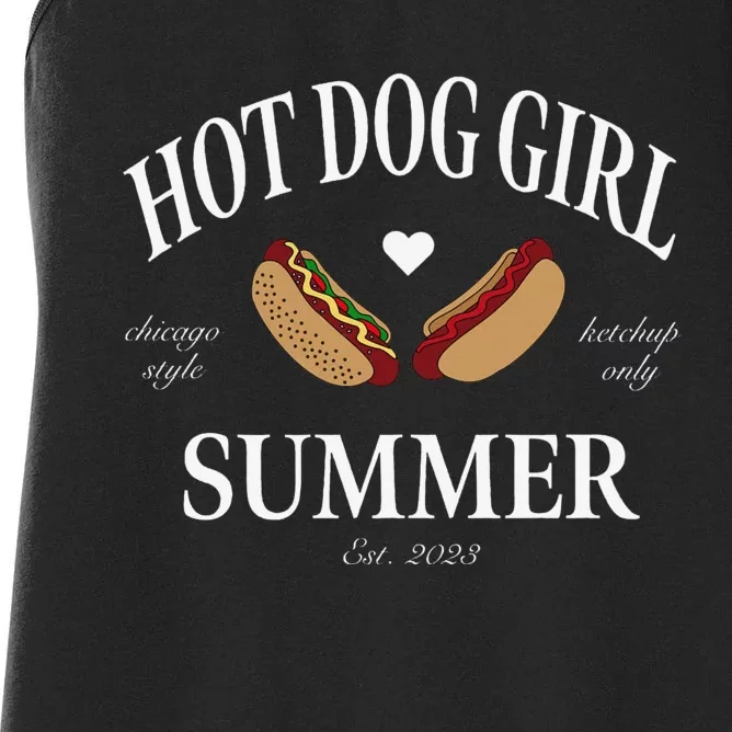 Hot Dog Girl Summer Women's Racerback Tank