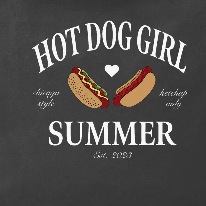 Hot Dog Girl Summer Zip Tote Bag