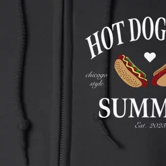 Hot Dog Girl Summer Full Zip Hoodie