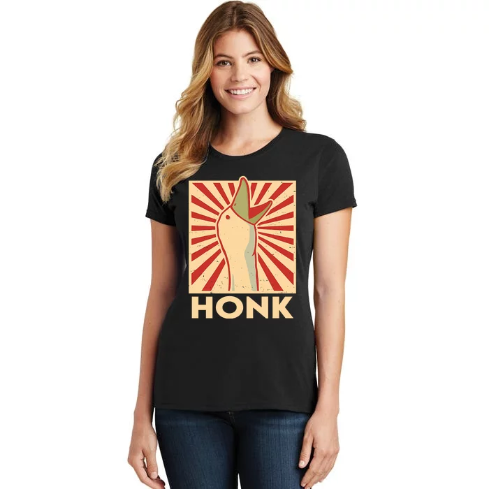 Honk Dangerous Goose Funny Badass For Goose Gamers Women's T-Shirt