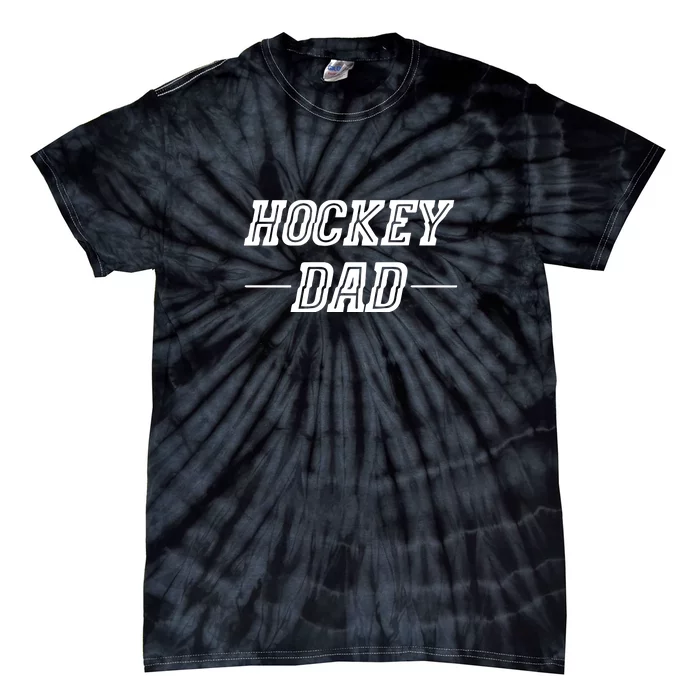 Hockey Dad Gift Funny Father's Day Tie-Dye T-Shirt