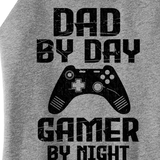 Humorous Dad Gaming Fathers Day Gift Gamer Dad Jokes Gift Women’s Perfect Tri Rocker Tank