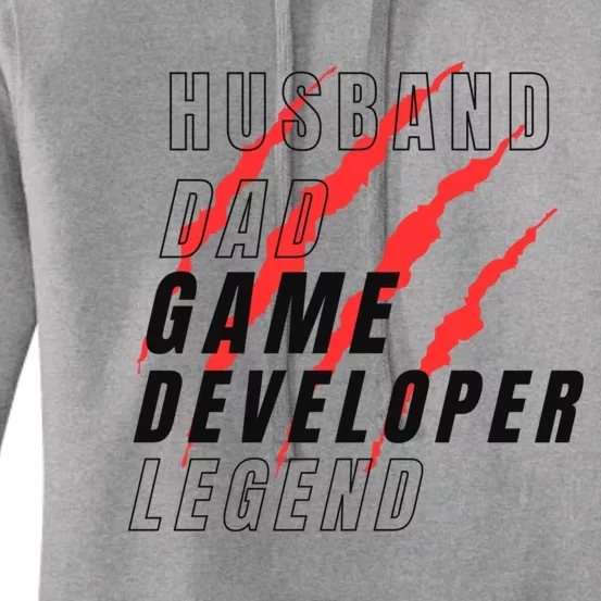 Husband Dad Game Developer Legend Daddy Protector FatherS Gift Women's Pullover Hoodie