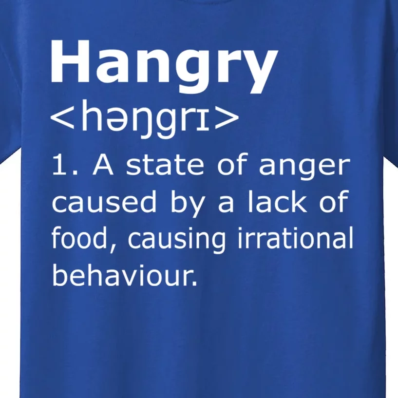 Hangry Definition Gift Kids T-Shirt