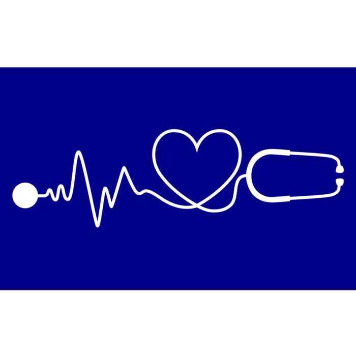 Hospital Doctor Gift Nurse Medic Stethoscope Heartbeat Line Cute Gift Bumper Sticker