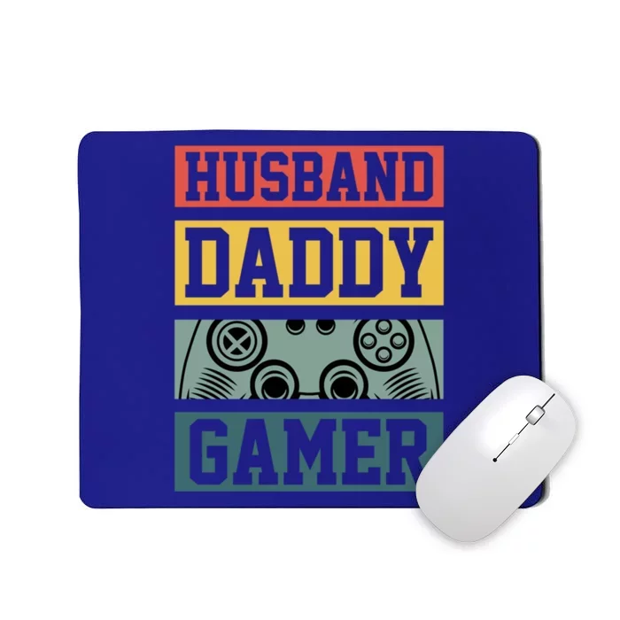 Husband Daddy Gamer Funny Cute Unique Best Cool Gamer Dad Gift Mousepad