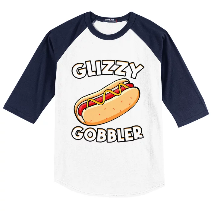 Hot Dog Glizzy Gobbler Number One Glizzy Gladiator Baseball Sleeve Shirt