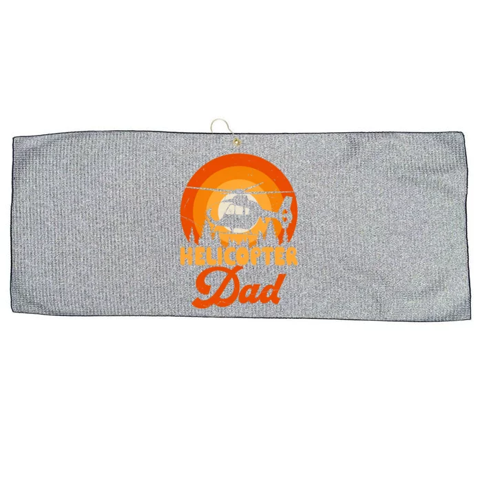 Helicopter Dad Large Microfiber Waffle Golf Towel