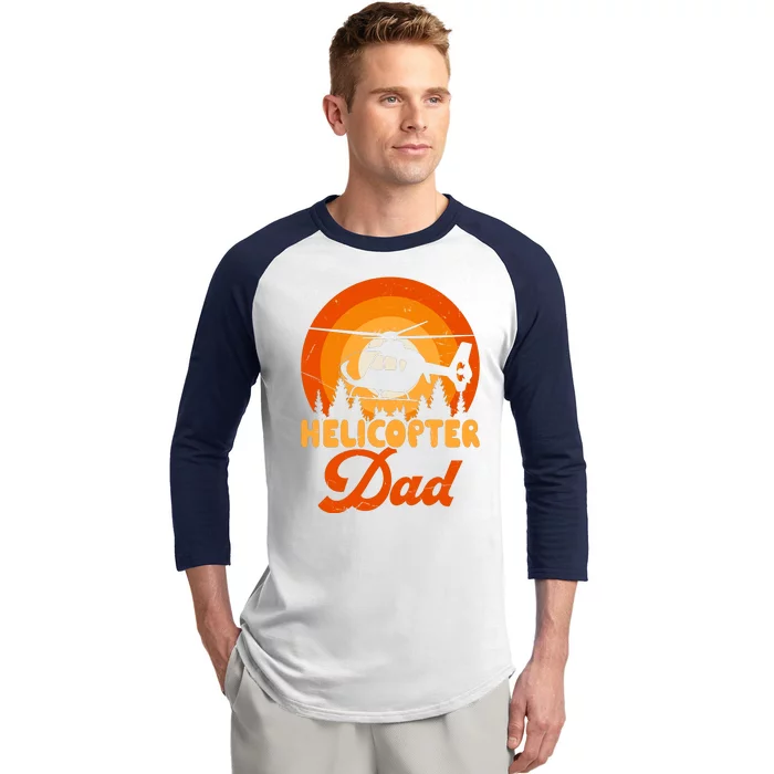 Helicopter Dad Baseball Sleeve Shirt