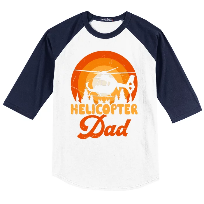 Helicopter Dad Baseball Sleeve Shirt