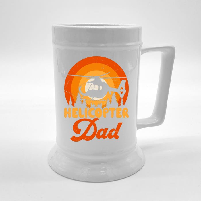 Helicopter Dad Front & Back Beer Stein