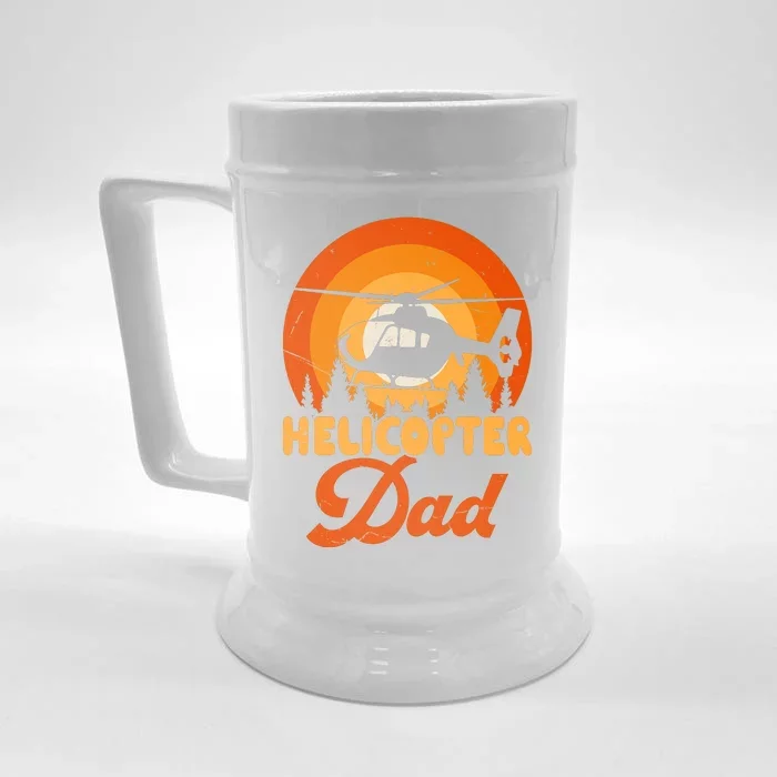 Helicopter Dad Front & Back Beer Stein