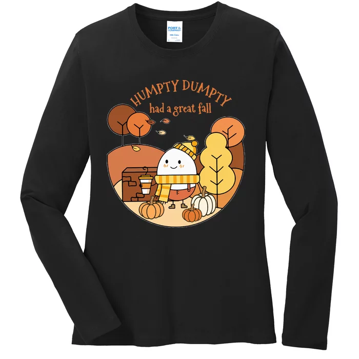 H.umpty D.umpty Had A Great Fall Happy Fall Yall Autumn Gifts Ladies Long Sleeve Shirt