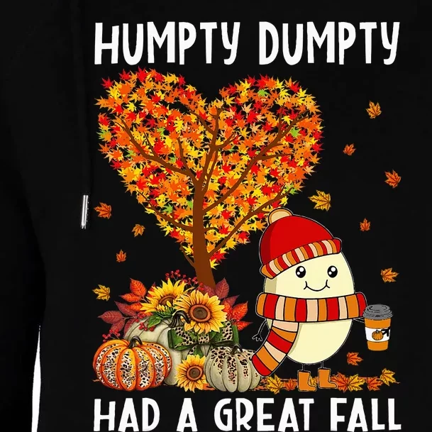 H.umpty D.umpty Had A Great Fall Thanksgiving Autumn Halloween Womens Funnel Neck Pullover Hood