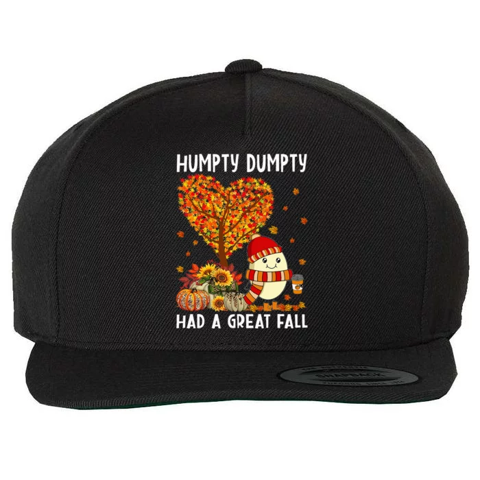 H.umpty D.umpty Had A Great Fall Thanksgiving Autumn Halloween Wool Snapback Cap