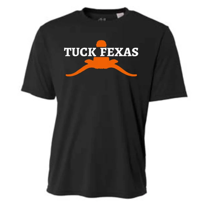 Horns Down Horns Down Texas Tuck Fexas Cooling Performance Crew T-Shirt