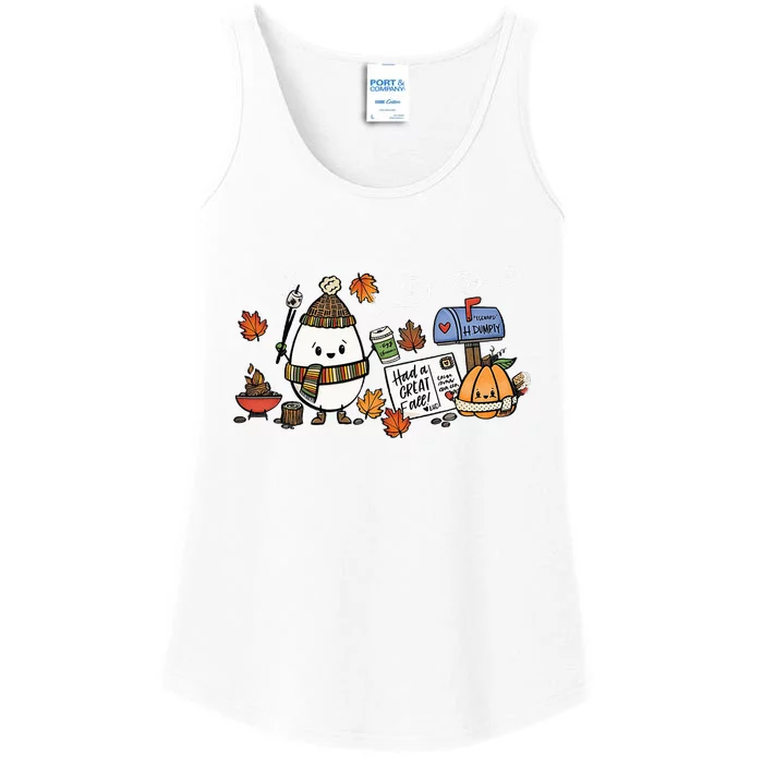 H.umpty D.umpty Had A Great Fall Happy Fall Y'all Thanksgiving Ladies Essential Tank