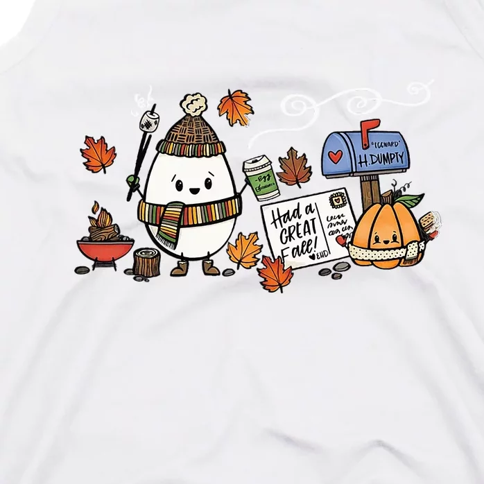 H.umpty D.umpty Had A Great Fall Happy Fall Y'all Thanksgiving Tank Top