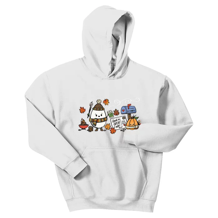 H.umpty D.umpty Had A Great Fall Happy Fall Y'all Thanksgiving Kids Hoodie