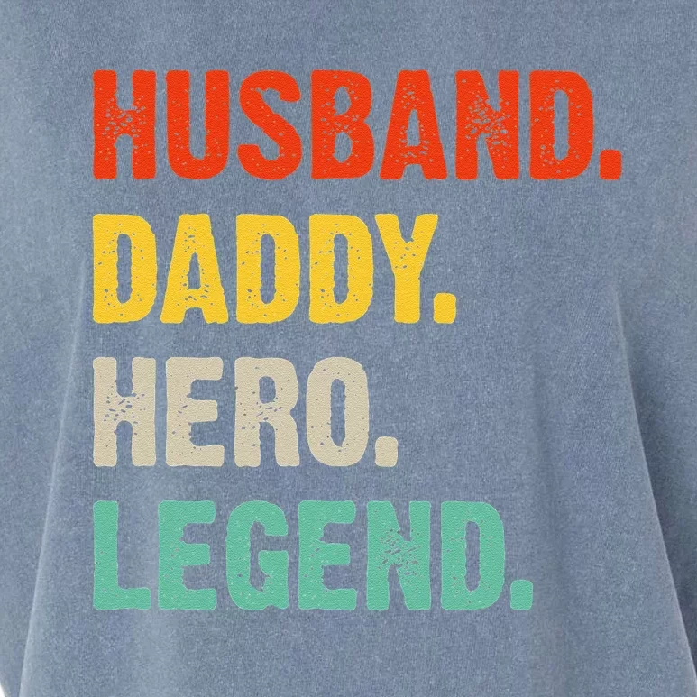 Husband Daddy Hero Legend Father´s Day Papa Best Dad Garment-Dyed Women's Muscle Tee