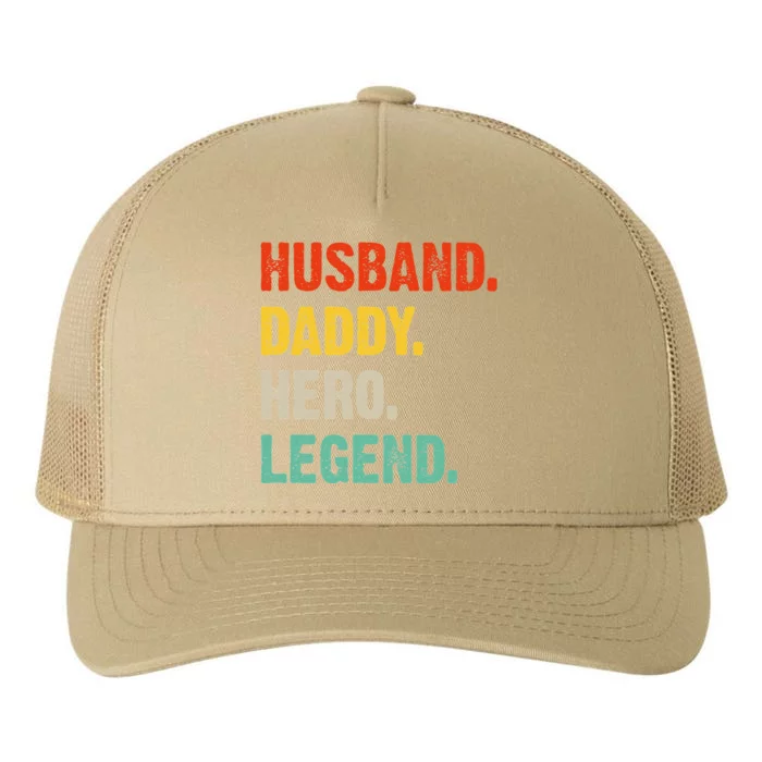 Husband Daddy Hero Legend Father´s Day Papa Best Dad Yupoong Adult 5-Panel Trucker Hat