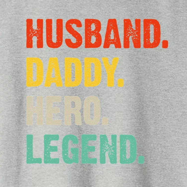 Husband Daddy Hero Legend Father´s Day Papa Best Dad Women's Crop Top Tee