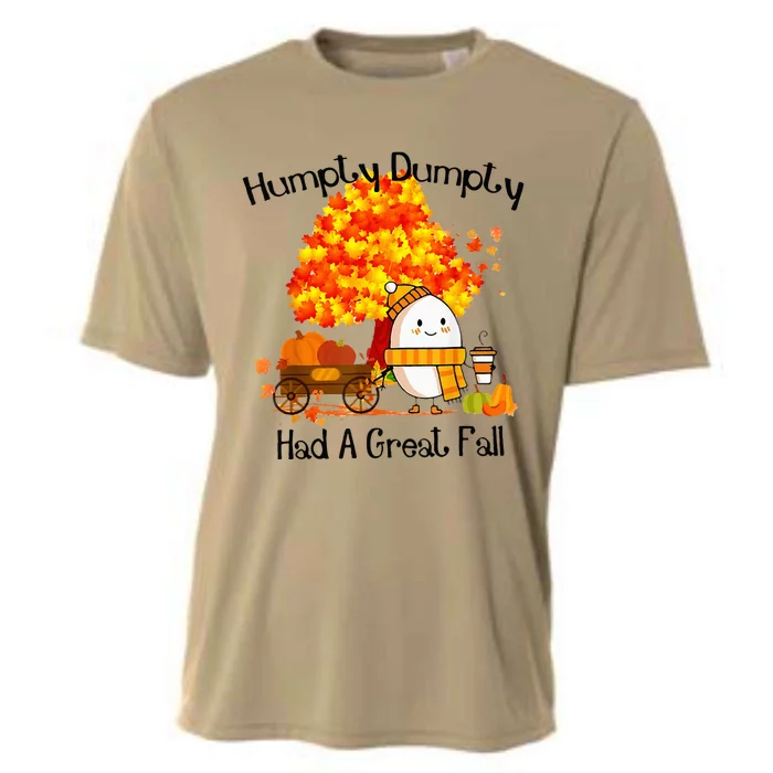 H.Umpty D.Umpty Had A Great Fall Thanksgiving Autumn Cooling Performance Crew T-Shirt