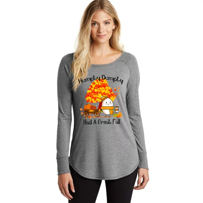 H.Umpty D.Umpty Had A Great Fall Thanksgiving Autumn Women's Perfect Tri Tunic Long Sleeve Shirt