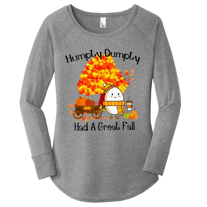 H.Umpty D.Umpty Had A Great Fall Thanksgiving Autumn Women's Perfect Tri Tunic Long Sleeve Shirt