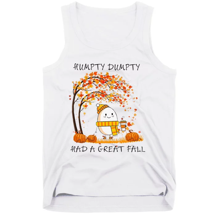 H.U.M.Pty D.U.M.P.T.Y Had A Great Fall Thanksgiving Autumn Halloween Tank Top