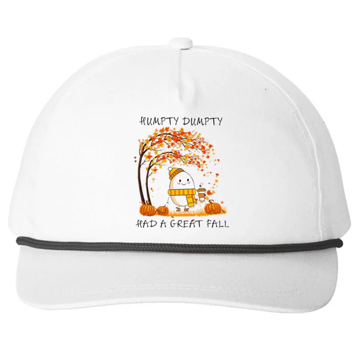 H.U.M.Pty D.U.M.P.T.Y Had A Great Fall Thanksgiving Autumn Halloween Snapback Five-Panel Rope Hat