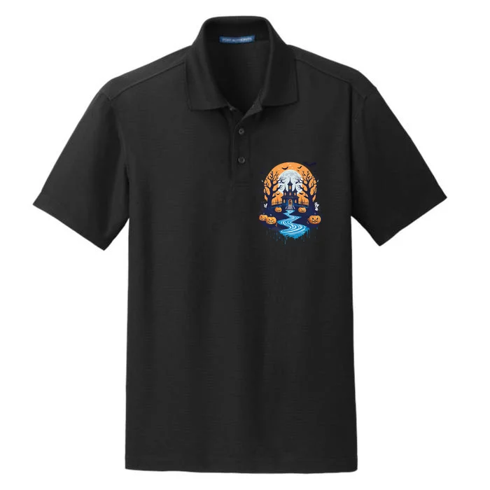 Halloween Design Halloween Trick Or Treating Dry Zone Grid Performance Polo