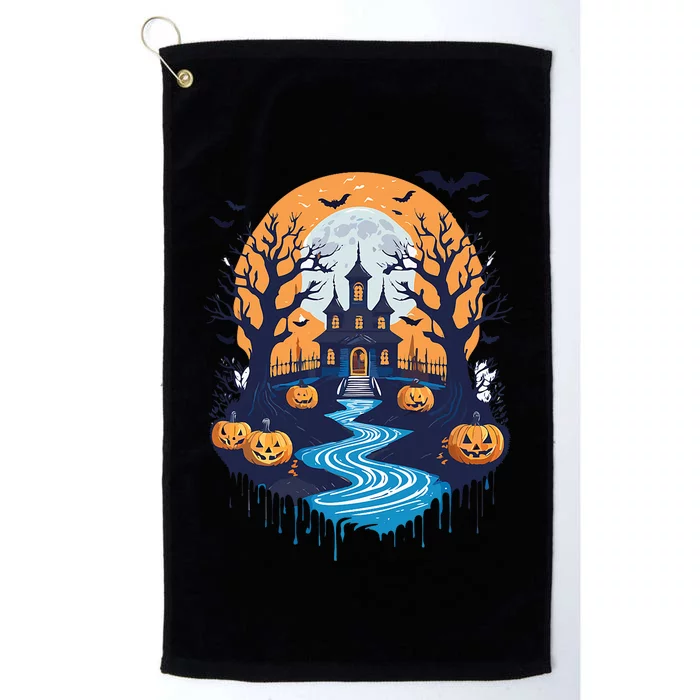 Halloween Design Halloween Trick Or Treating Platinum Collection Golf Towel