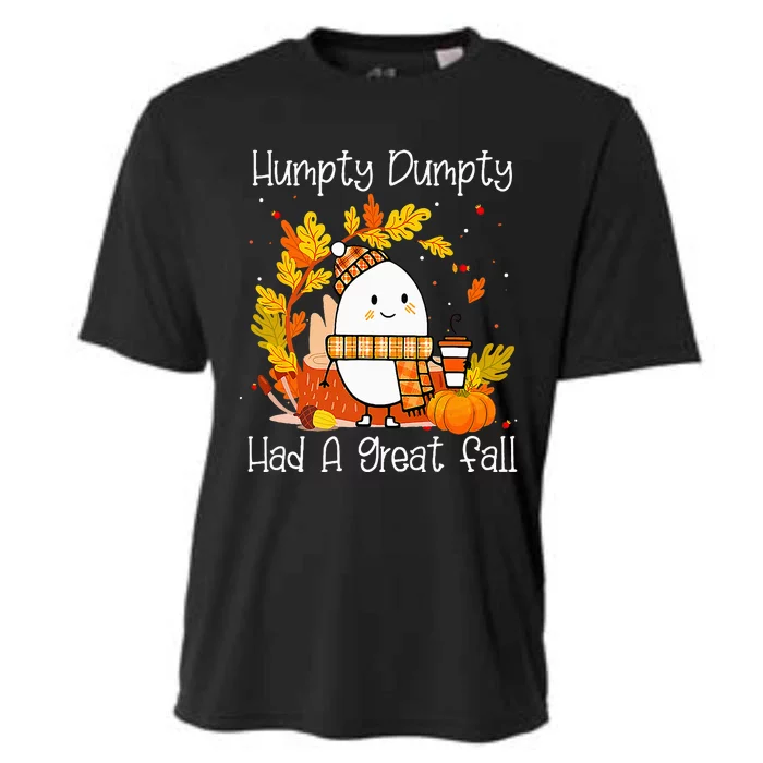 Humpty Dumpty Had A Great Fall Happy Fall Y'all Thanksgiving Cooling Performance Crew T-Shirt