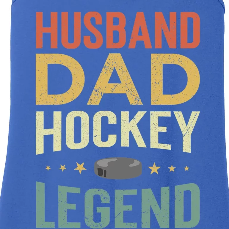 Husband Dad Hockey Legend Gift Ladies Essential Tank