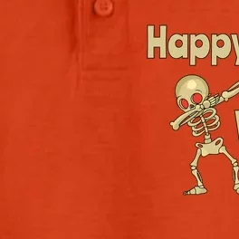 Halloweein Dabbing Happy Daboween Skeleton Meaningful Gift Dry Zone Grid Performance Polo