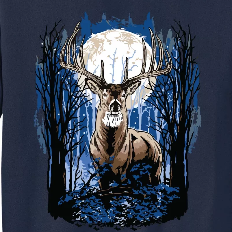 Hunters Deer Hunting Big Whitetail Buck Tall Sweatshirt