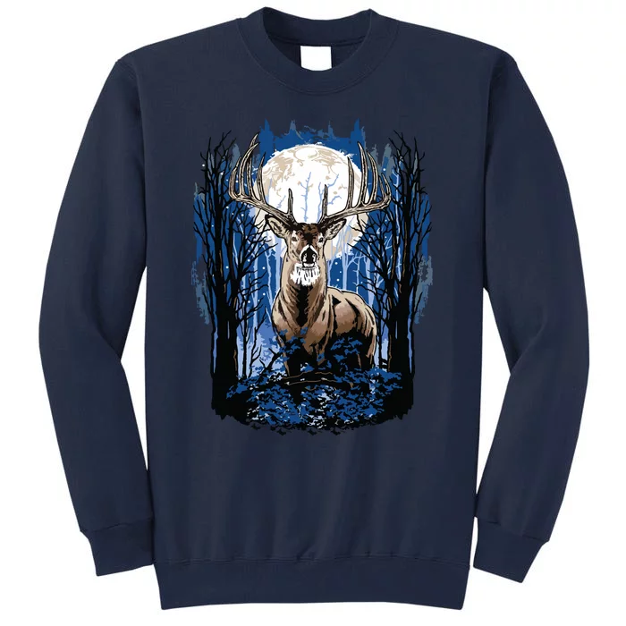 Hunters Deer Hunting Big Whitetail Buck Tall Sweatshirt