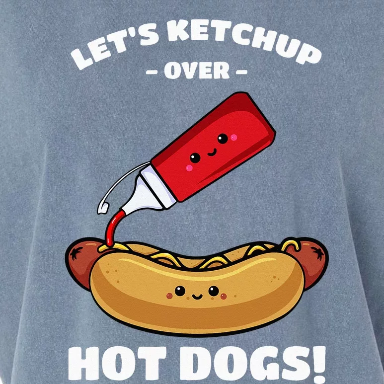 Hot Dog Hotdogs Wiener Frank Weenie Sausage Bun Frankfurter Garment-Dyed Women's Muscle Tee