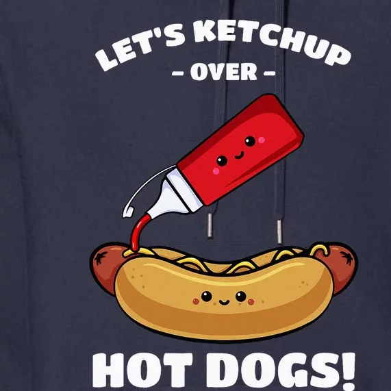 Hot Dog Hotdogs Wiener Frank Weenie Sausage Bun Frankfurter Premium Hoodie