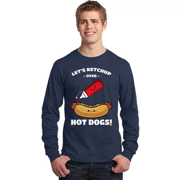 Hot Dog Hotdogs Wiener Frank Weenie Sausage Bun Frankfurter Tall Long Sleeve T-Shirt