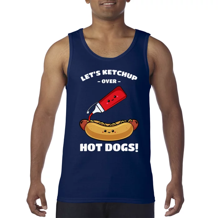 Hot Dog Hotdogs Wiener Frank Weenie Sausage Bun Frankfurter Tank Top