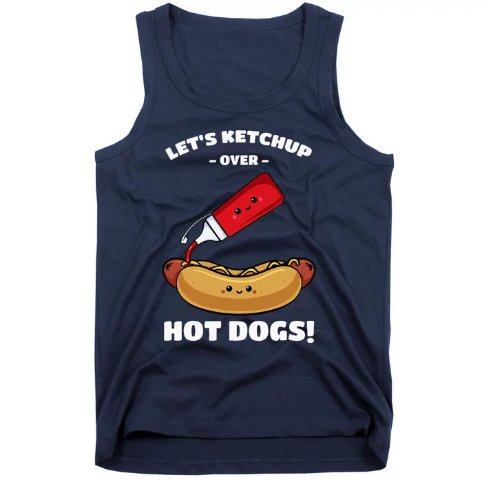 Hot Dog Hotdogs Wiener Frank Weenie Sausage Bun Frankfurter Tank Top