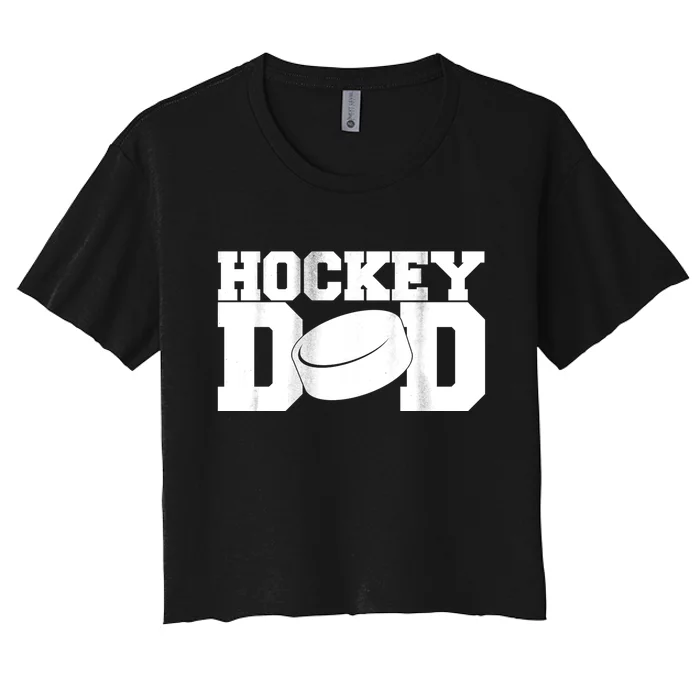 Hockey Dad Women's Crop Top Tee