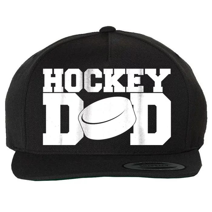 Hockey Dad Wool Snapback Cap